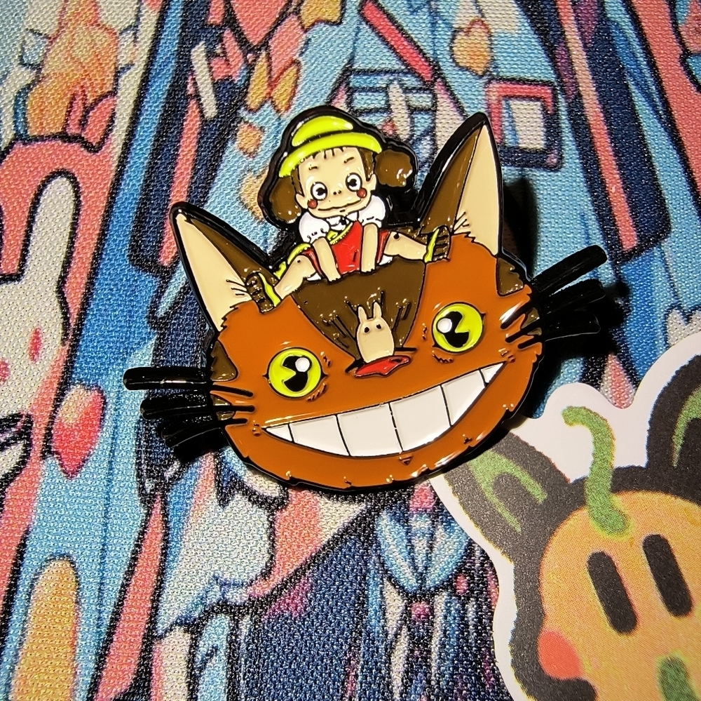 Cat-Themed Enamel Pin My Neighbor Totoro Studio Ghibli Disney Animation Anime